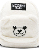 Zaino per bambini Moschino Kids bianco con motivo Teddy Bear - Rubino Kids