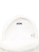 Zaino per bambini Moschino Kids bianco con motivo Teddy Bear - Rubino Kids