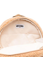 Zaino per bambini Moschino Kids marrone con motivo Teddy Bear - Rubino Kids