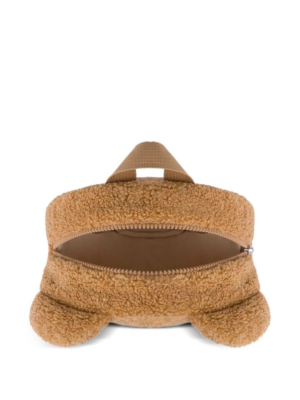 Zaino per bambini Moschino Kids marrone con motivo Teddy Bear - Rubino Kids