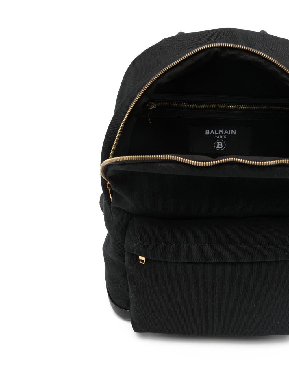 Zaino per bambino Balmain Kids nero con logo sul davanti - Rubino Kids