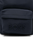 Zaino per bambino Boss Kids blu con dettaglio goffrato - Rubino Kids
