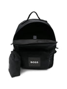 Zaino per bambino Boss Kids nero con tasche applicate - Rubino Kids