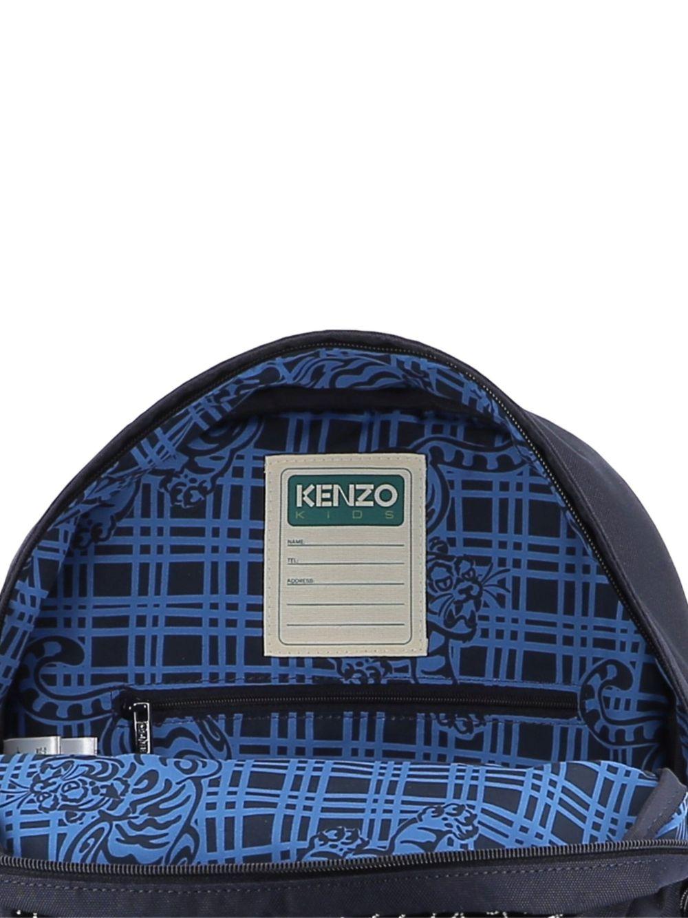 Zaino per bambino Kenzo Kids blu con ricamo Tiger - Rubino Kids