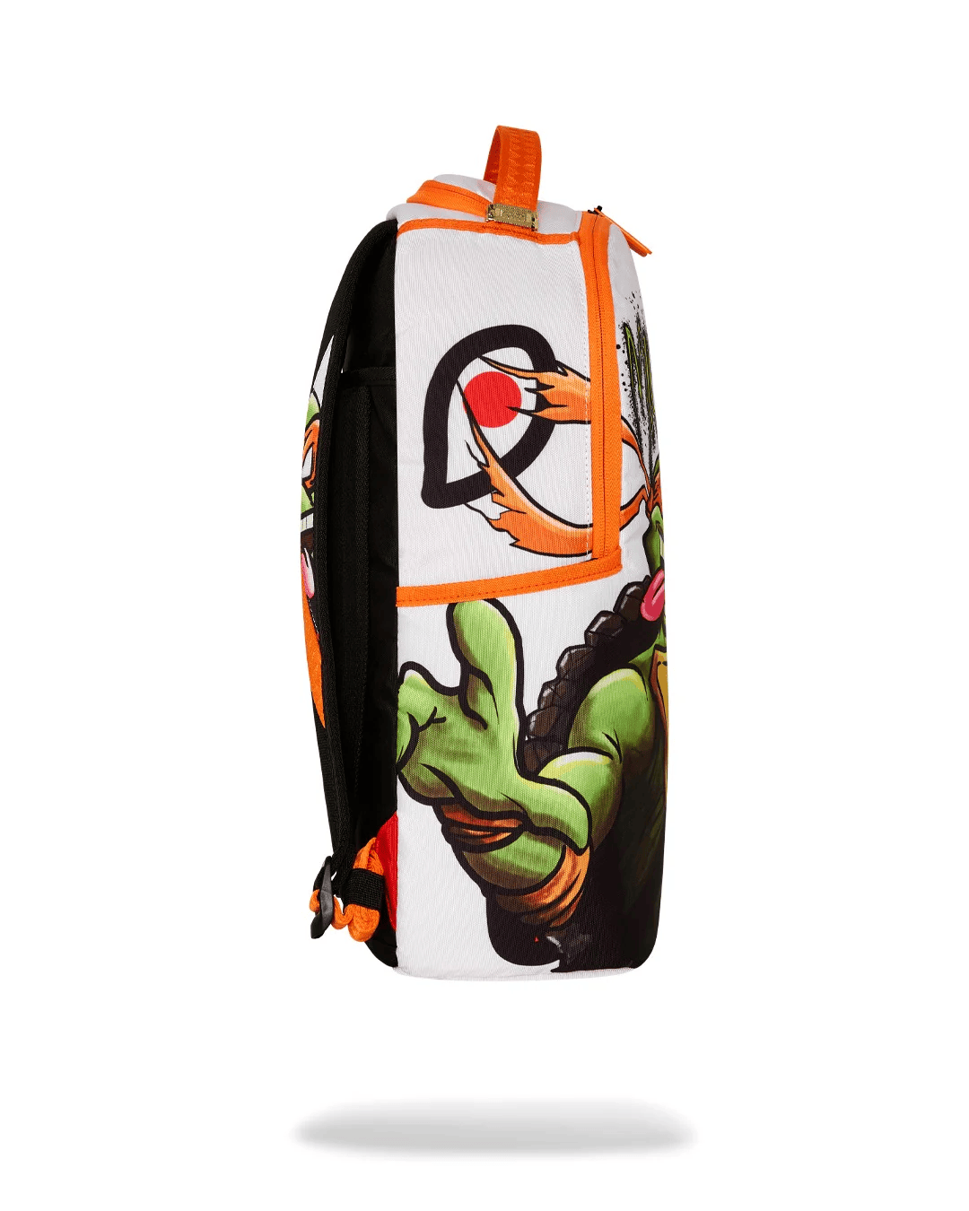 Zaino per bambino Sprayground Kid bianco con stampa Tartaruga Ninja Michelangelo - Rubino Kids