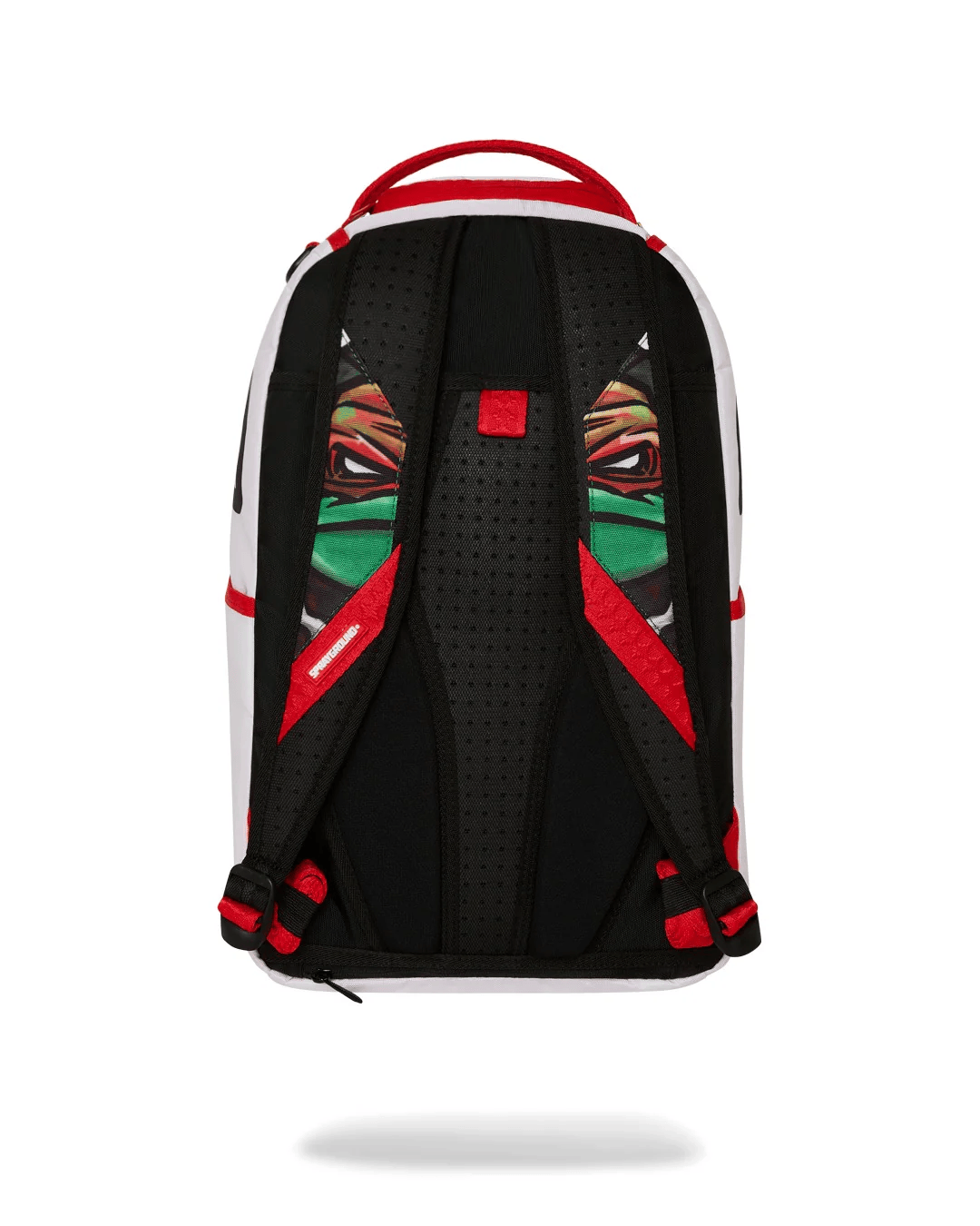 Zaino per bambino Sprayground Kid bianco con stampa Tartaruga Ninja Raffaello - Rubino Kids