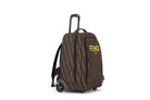 Zaino Trolley per bambini Fendi Kids marrone con manico allungabile e logo ricamato - Rubino Kids