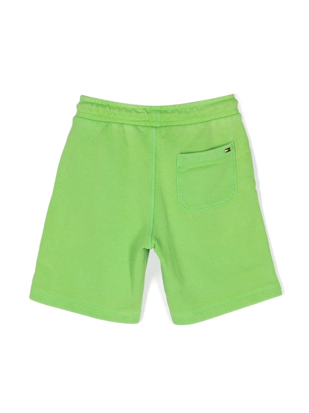 shorts in cotone con logo ricamato