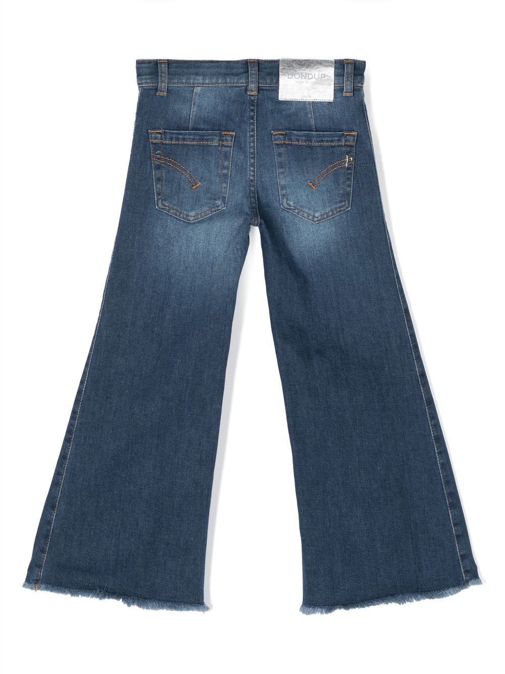 Jeans a gamba ampia con effetto vissuto - Rubino Kids
