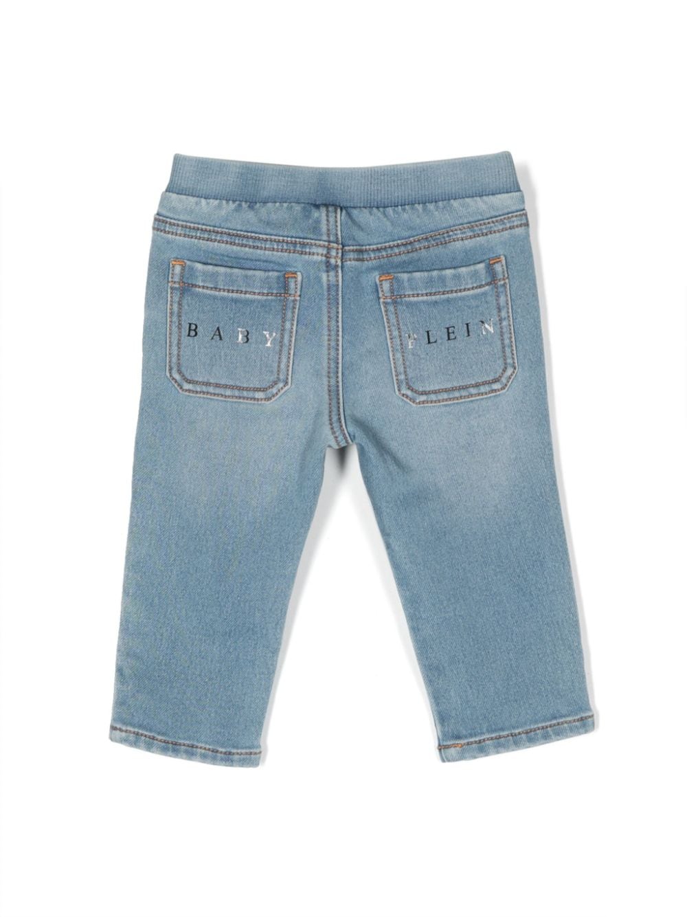 Jeans con placca logo - Rubino Kids