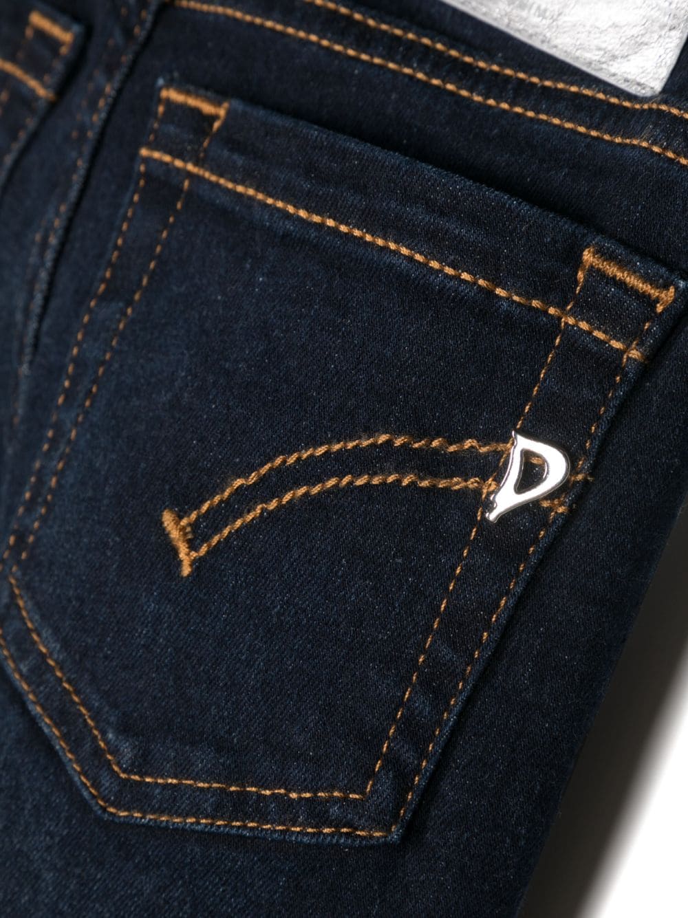 Jeans svasati con placca logo - Rubino Kids