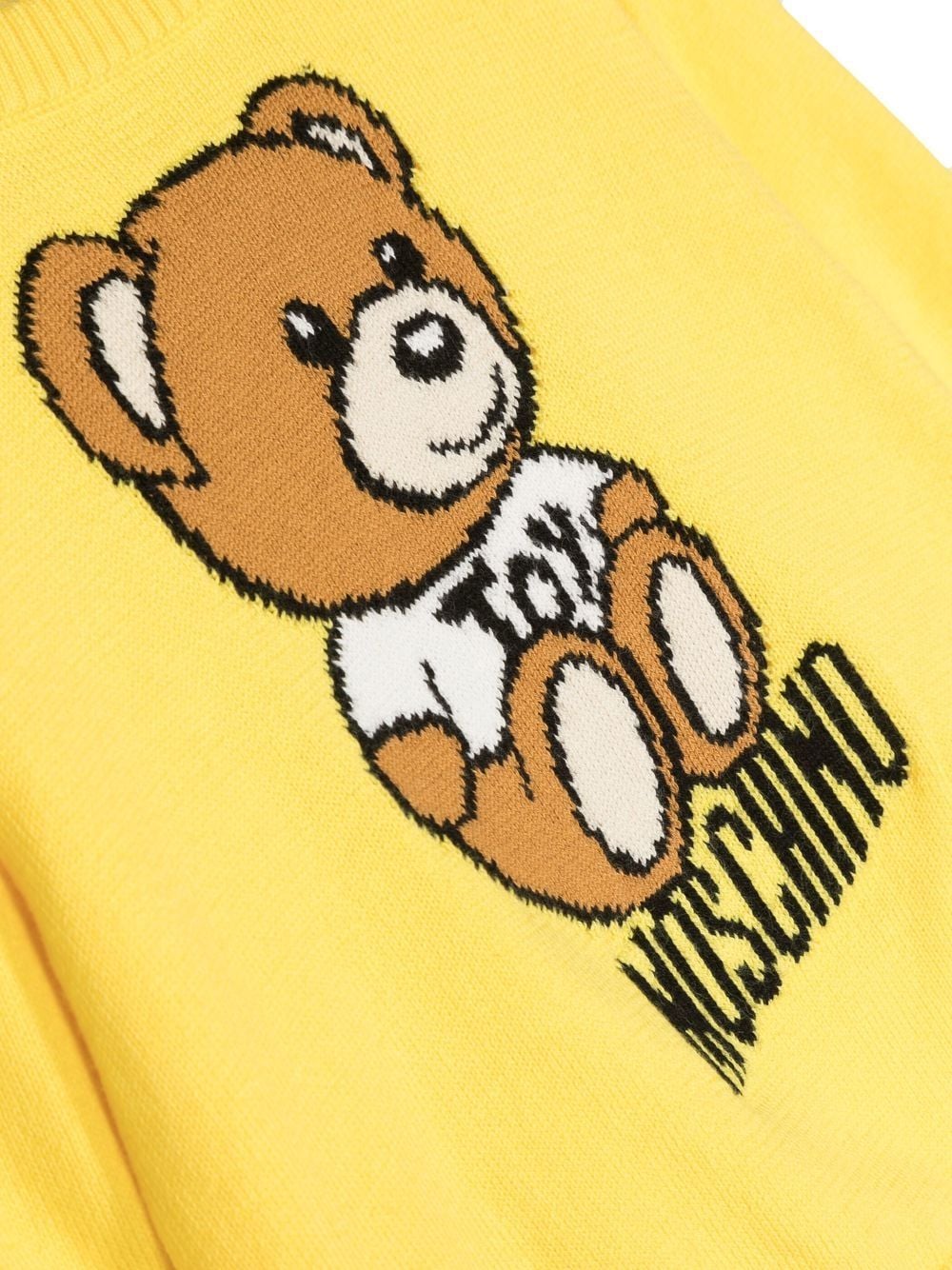 Maglione giallo Teddy intarsiato - Rubino Kids