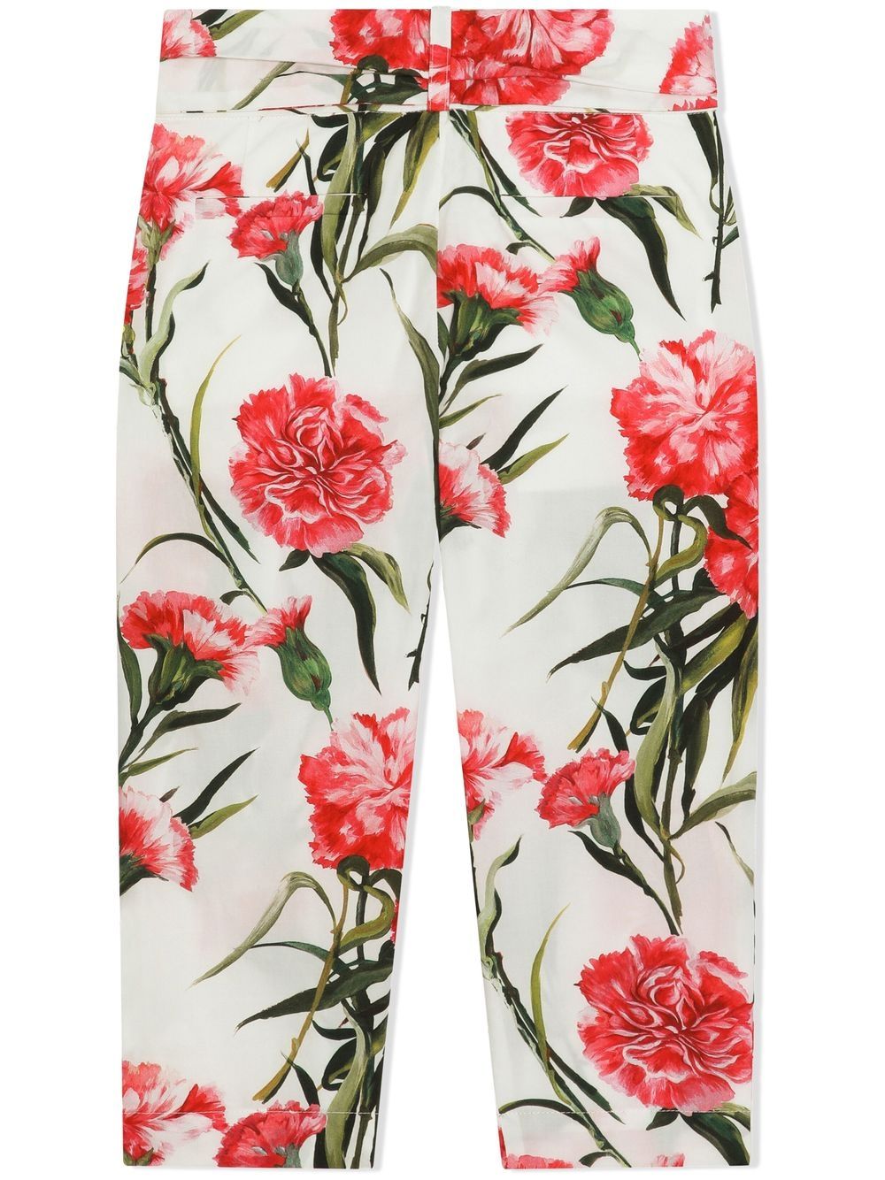 Pantaloni a fiori con cintura - Rubino Kids