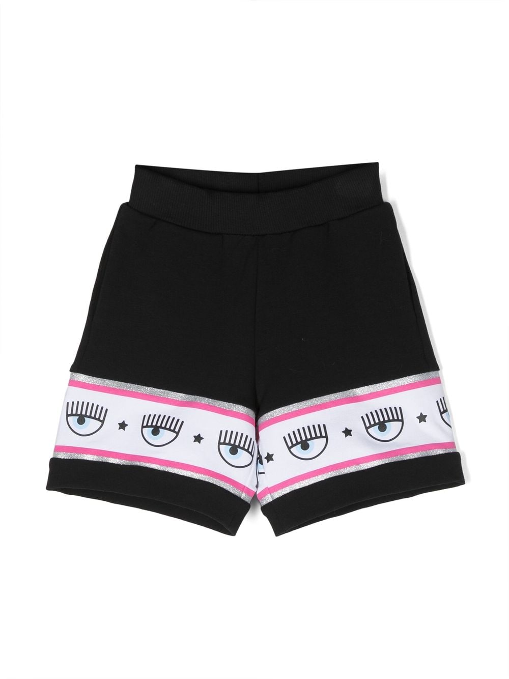 Shorts con banda logo<BR/> - Rubino Kids