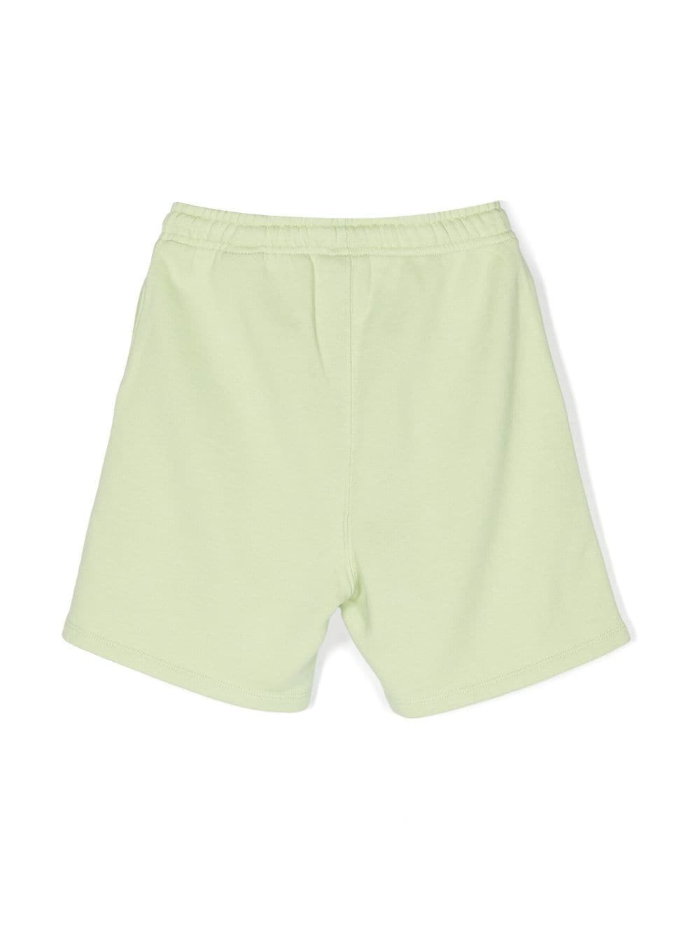 Shorts verdi con motivo croce - Rubino Kids