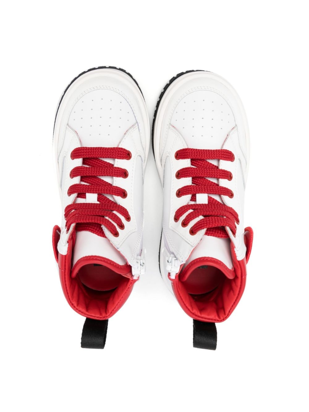 Sneakers alte con patch logo a cuore - Rubino Kids