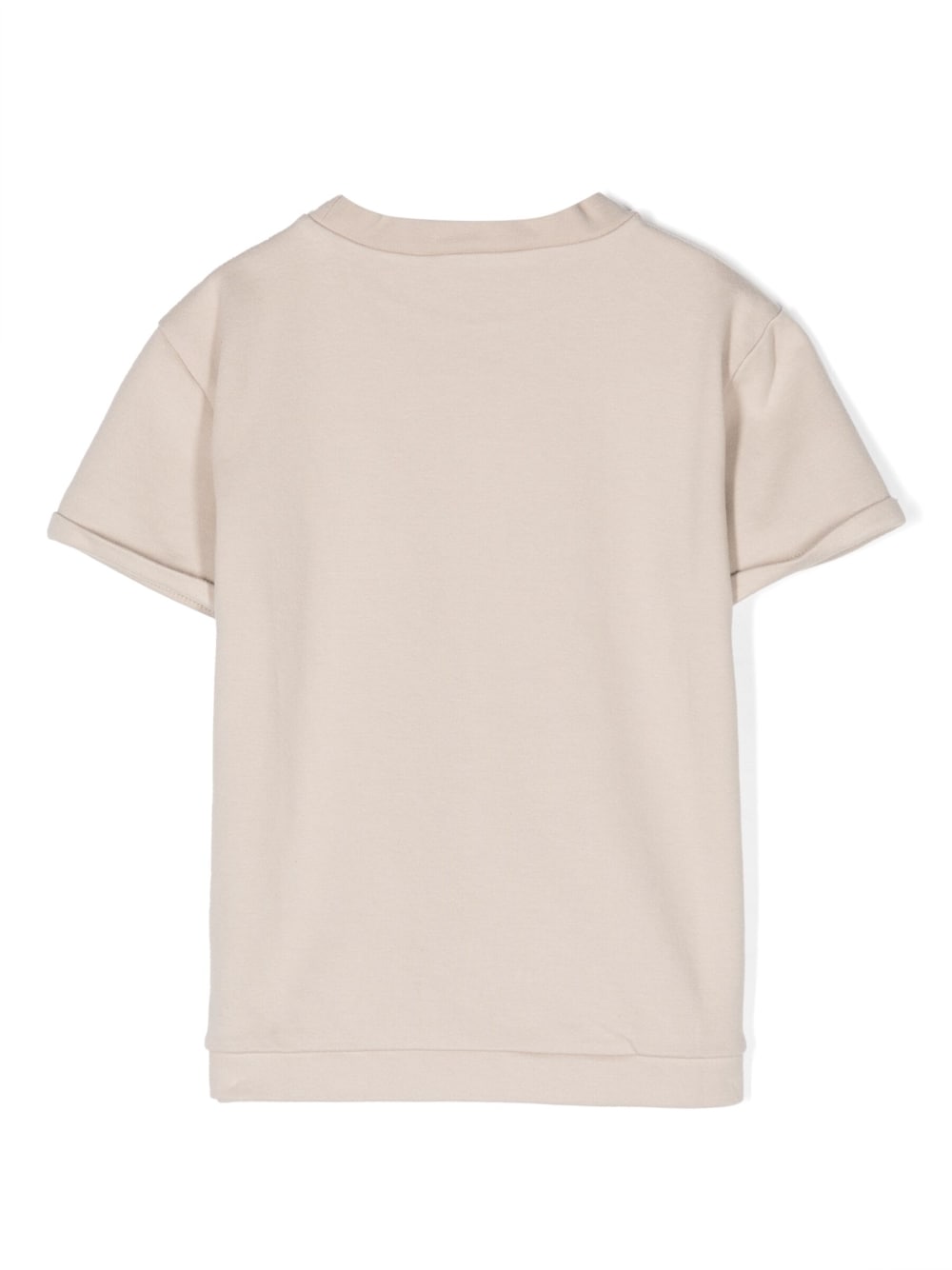 T-shirt a maniche corte arrotolate - Rubino Kids