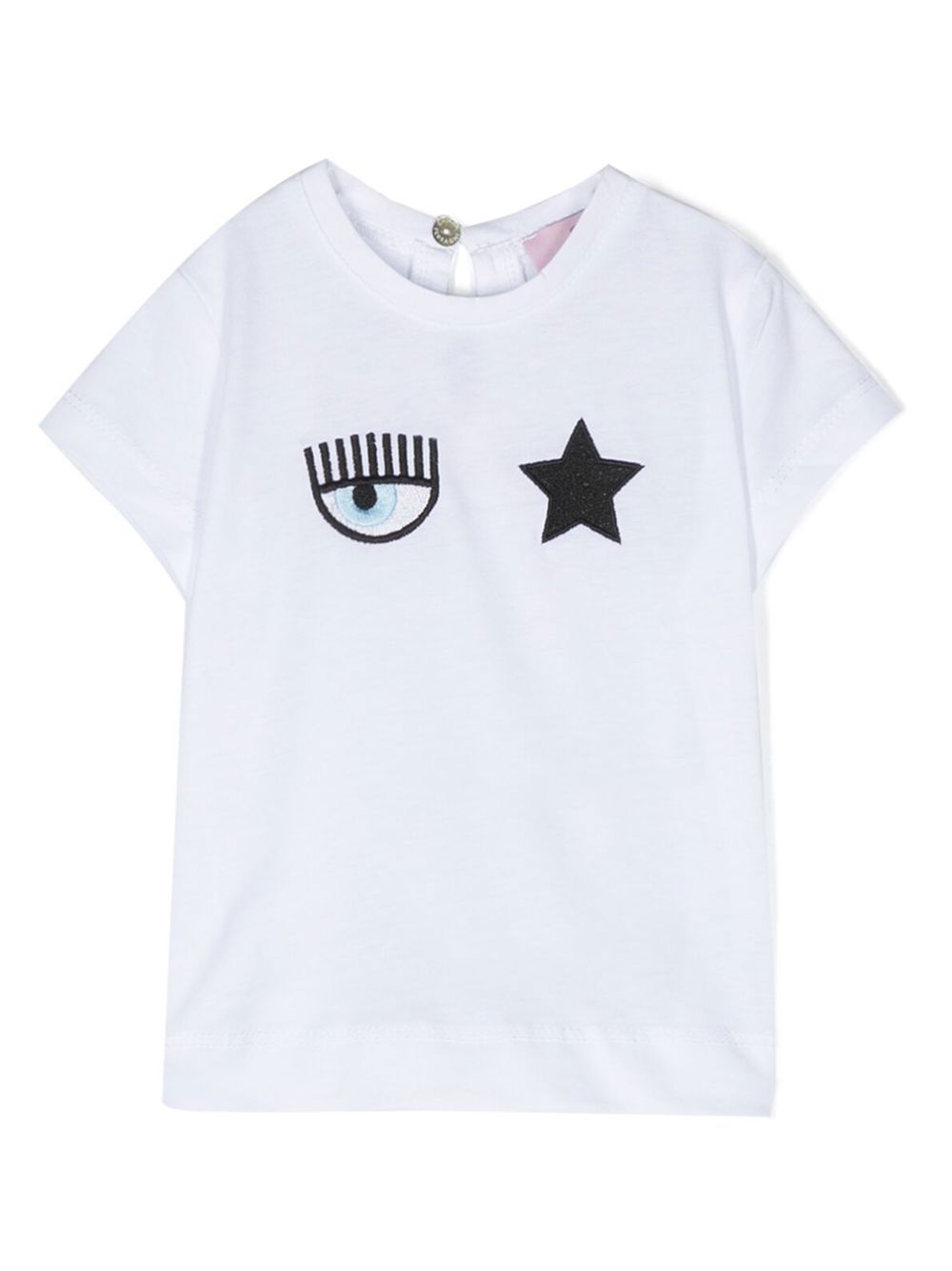 T-shirt con logo ricamato - Rubino Kids