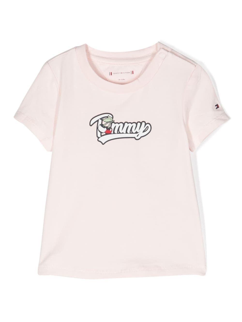 T-shirt con stampa logo - Rubino Kids