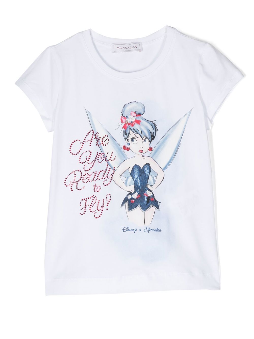 T-shirt Trilly con slogan "Are you ready to fly? - Rubino Kids